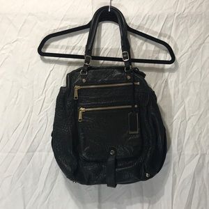 Gryson Mia tote leather black leather work bag